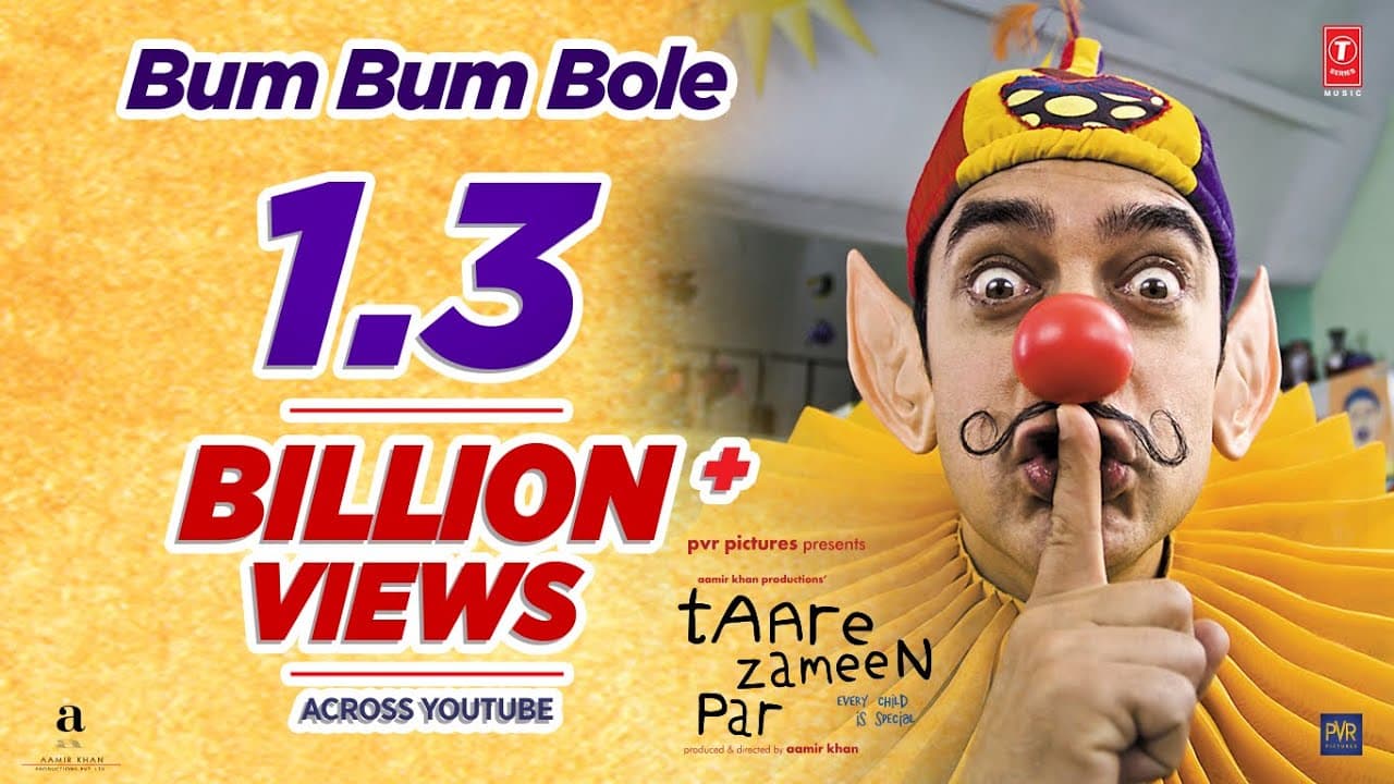 Bum Bum Bole (Full Song) Film - Taare Zameen Par |  Shaan, Aamir Khan