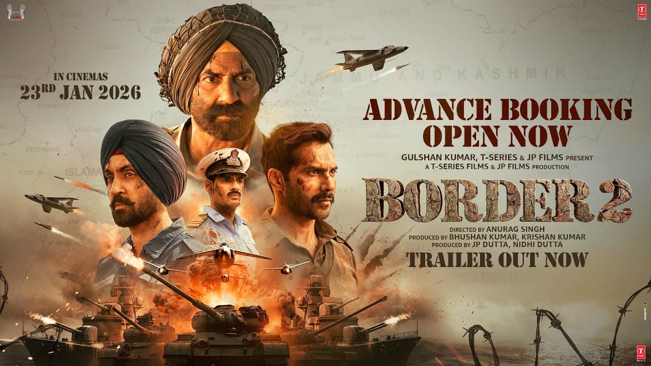 Advance Booking Open: BORDER 2 | Sunny Deol,Varun D,Diljit,Ahan |Anurag S|JP Dutta,Bhushan K| 23 Jan