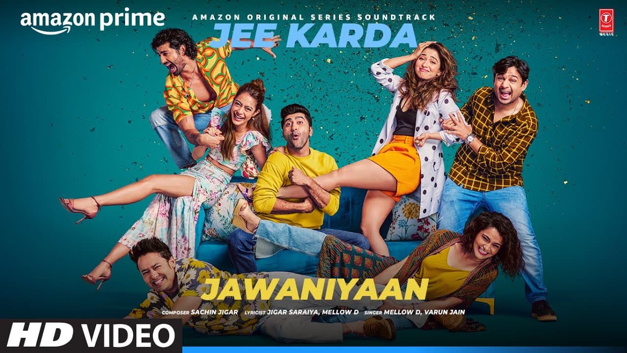 Jawaniyaan (Video) Jee Karda | Prime Video |Sachin-Jigar, Tamannaah, Varun,Maanuni, Mellow D,Arunima