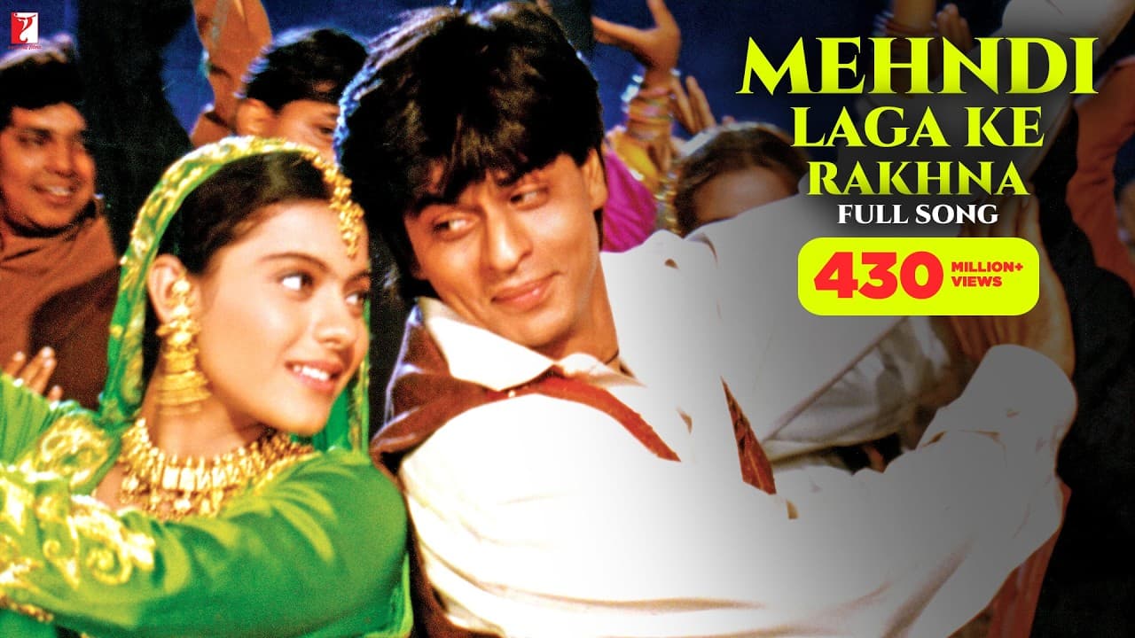 Mehndi Laga Ke Rakhna Song | Dilwale Dulhania Le Jayenge | Shah Rukh Khan, Kajol | Lata, Udit | DDLJ