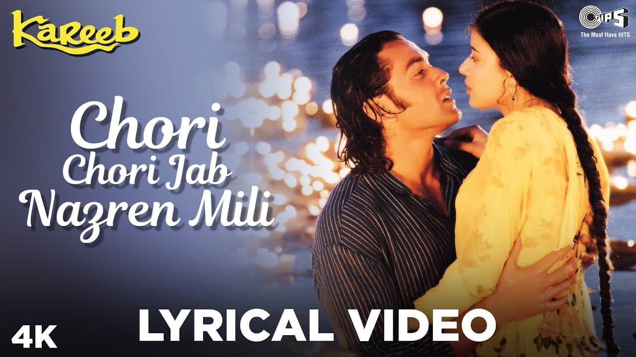 Chori Chori Jab Nazrein Mili Lyrical - Kareeb |  Kumar Sanu & Sanjivani | Bobby, Neha & Moushumi
