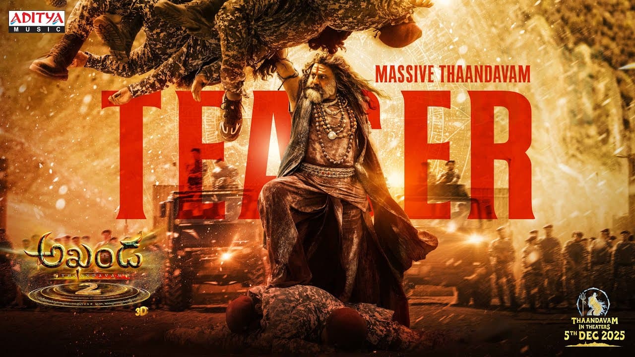Akhanda 2 Massive Thaandavam Teaser (Telugu) | Nandamuri Balakrishna | Boyapati Srinu | Thaman S
