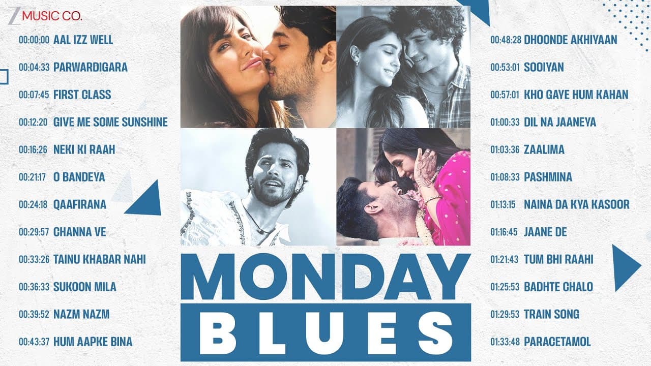 Beat the Monday Blues 🎶 | First Class, Channa Ve, Give Me Some Sunshine, Tainu Khabar Nahi & More