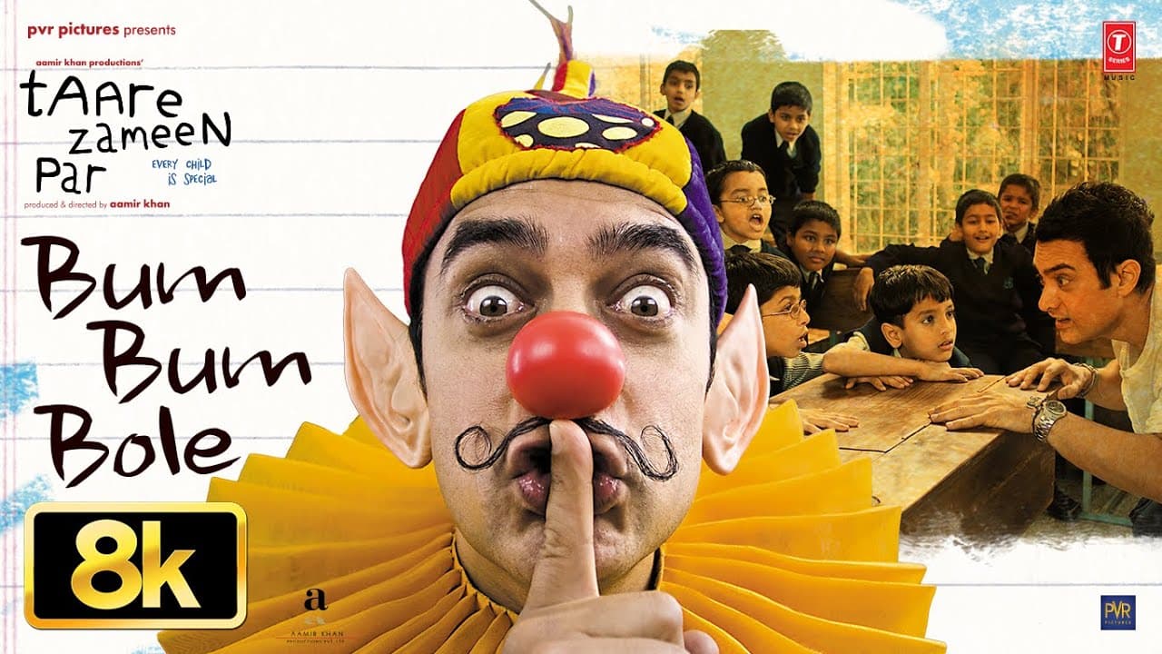 Bum Bum Bole (Full Video Song) [8K] | Taare Zameen Par | Aamir Khan | Darsheel Safary | Shaan