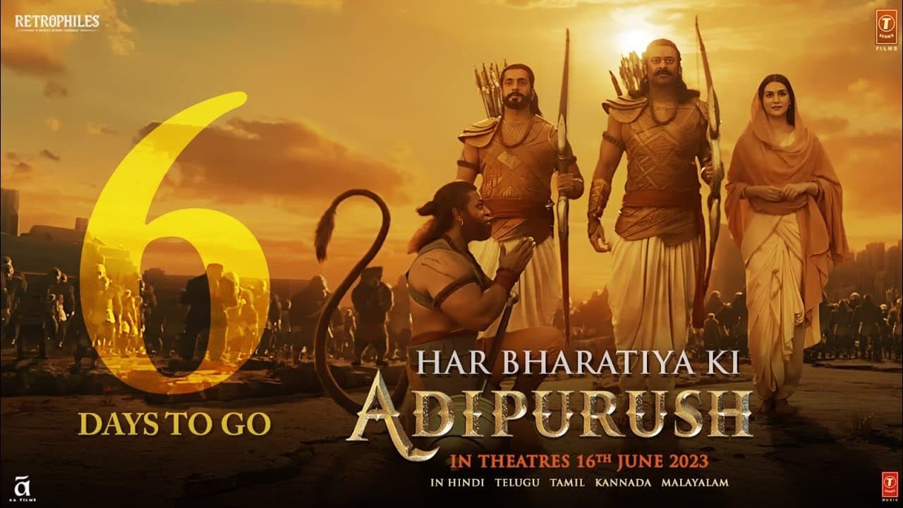 Adipurush | 6 Days To Go | Prabhas | Kriti Sanon | Om Raut | Manoj Muntashir Shukla | Bhushan Kumar