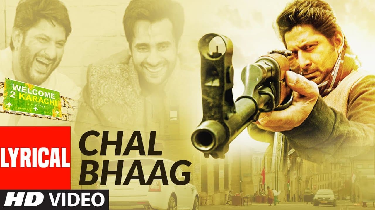 'Chal Bhaag' Full Lyrical VIDEO Song | Welcome 2 Karachi | T-Series