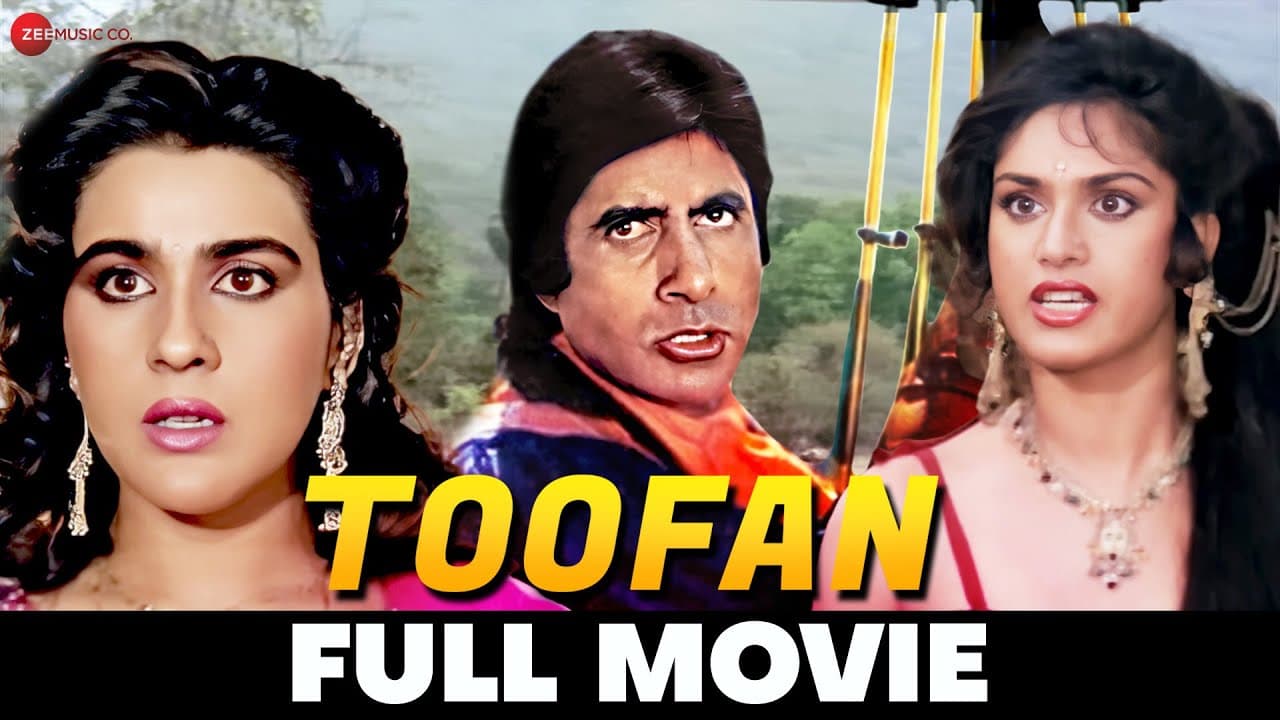 तूफान Toofan (1989) - Full Movie | Amitabh Bachchan, Meenakshi Sheshadri, Amrita Singh, Pran