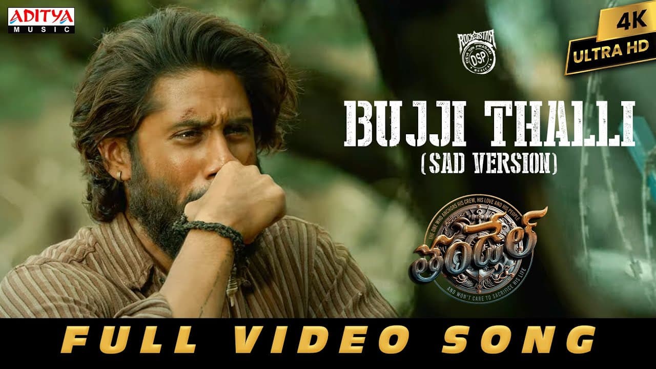 Bujji Thalli (Sad Version) Full Video | Thandel | Naga Chaitanya, Sai Pallavi | Javed Ali | DSP
