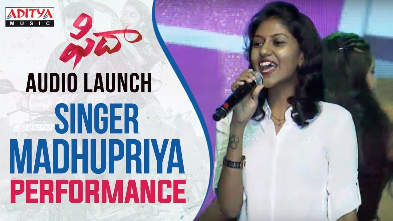 Singer Madhu Priya Vachinde Song Performance At Fidaa Audio Launch | Varun Tej, Sai Pallavi