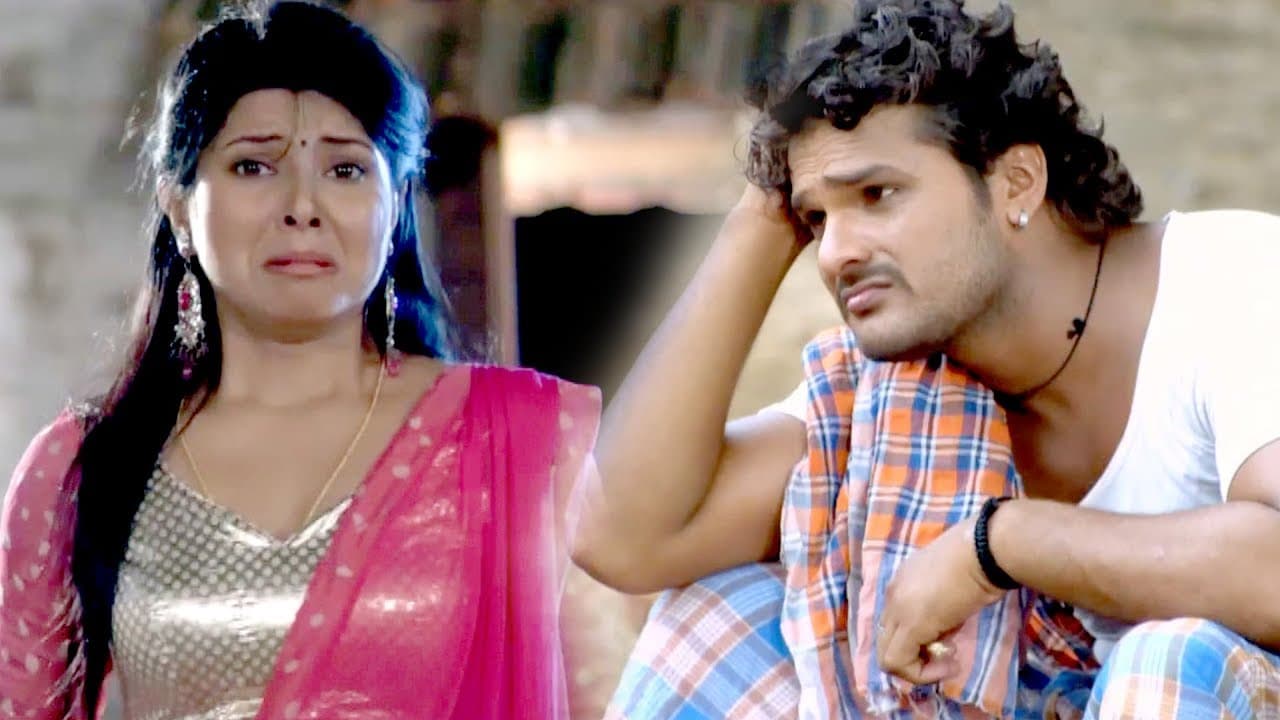 BHOJPURI कॉमेडी - खेसारी के लईका हमरा पेट में बा - Khache Dhaage - Bhojpuri Movie Scene