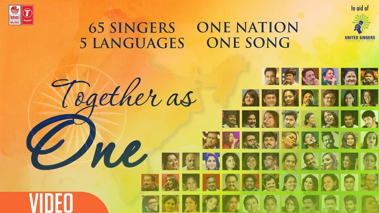 Together As One | United Singers Charitable Trust | 65 Singers ,5 Languages ,One Nation ,One Song