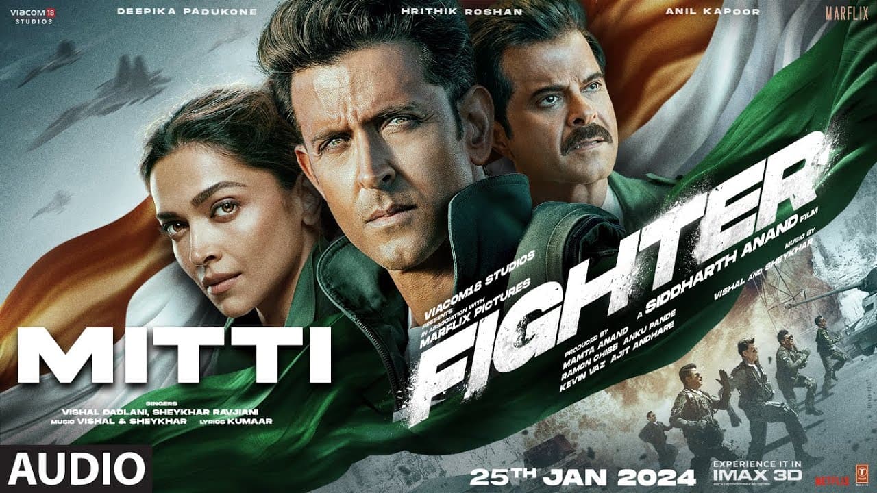 FIGHTER: Mitti (Audio) Hrithik Roshan, Deepika Padukone, Anil Kapoor | Vishal-Sheykhar