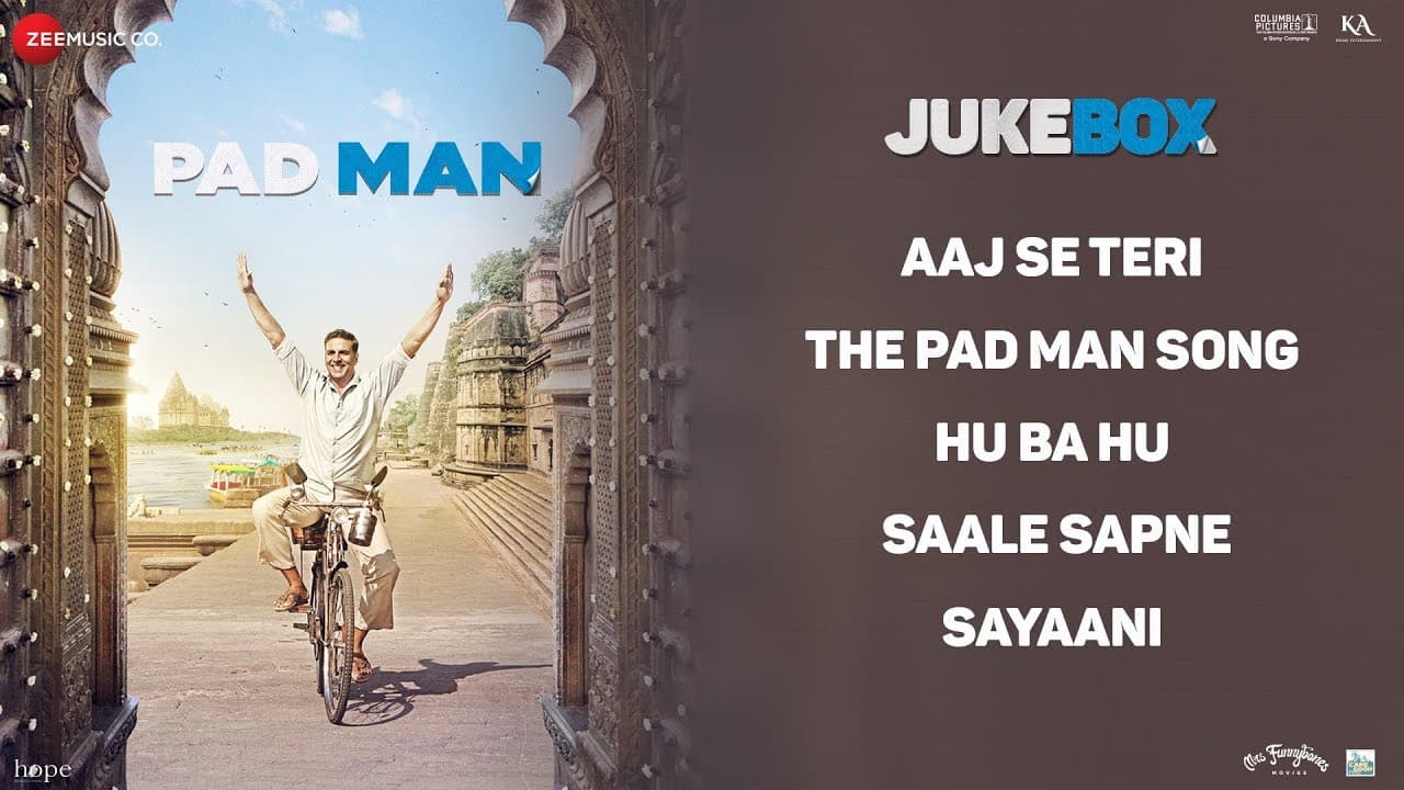 Padman - Full Movie Audio Jukebox|Akshay Kumar, Sonam Kapoor, Radhika Apte|Amit Trivedi|Kausar Munir