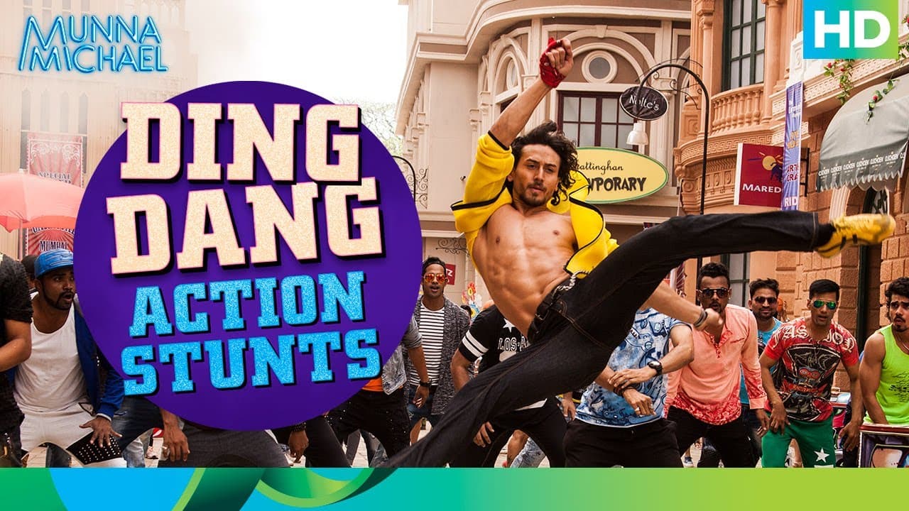 Ding Dang Action Stunts (Don’t try this at home!) | Munna Michael 2017  | Tiger Shroff