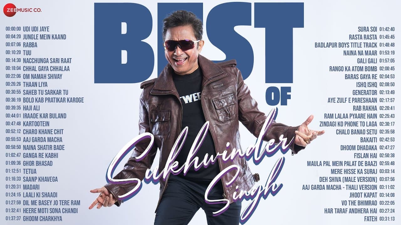 Best of Sukhwinder Singh 🎵 3 Hours Non-Stop 🎵 Udi Udi Jaye, Tuu, Jungle Mein Kaand, Rabba & More