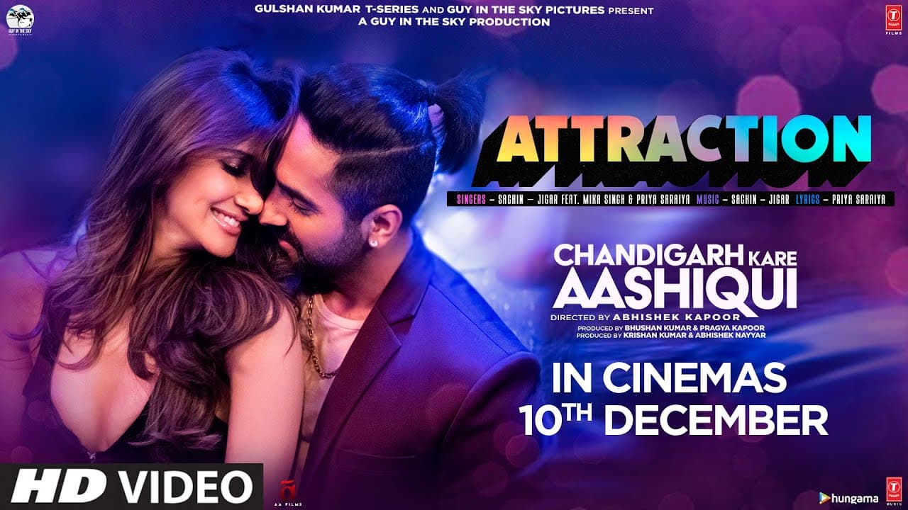 Attraction Song | Chandigarh Kare Aashiqui | Ayushmann, Vaani | Sachin-Jigar Feat. Mika S, Priya S