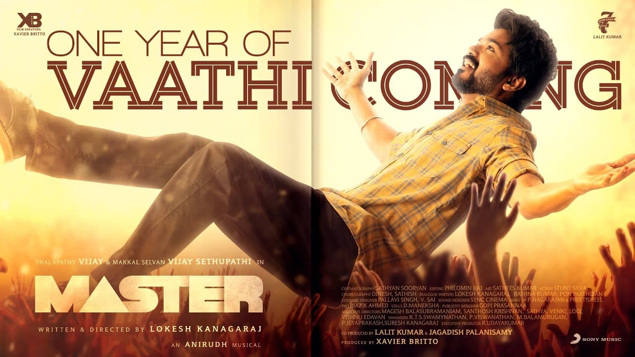 One Year of Vaathi Coming - Master | Thalapathy Vijay | Anirudh Ravichander | Lokesh Kanagaraj