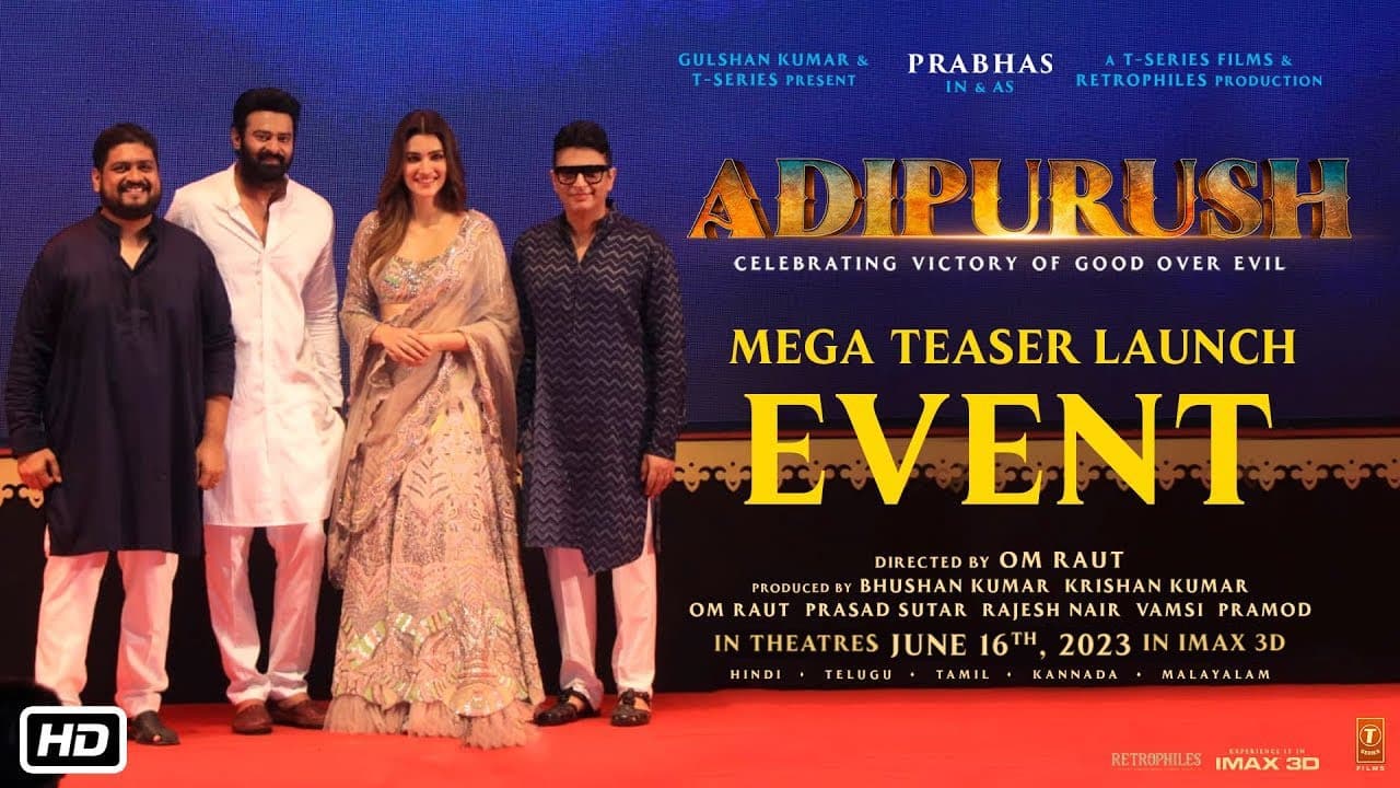 Behind The Scenes: Adipurush Teaser Launch Event | Prabhas, Kriti Sanon | Om Raut | Bhushan Kumar