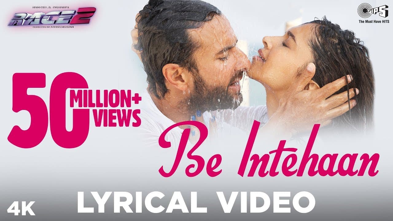Be Intehaan - Lyrical Video | Race 2 | Saif Ali Khan & Deepika Padukone | Atif Aslam | Pritam | Tips