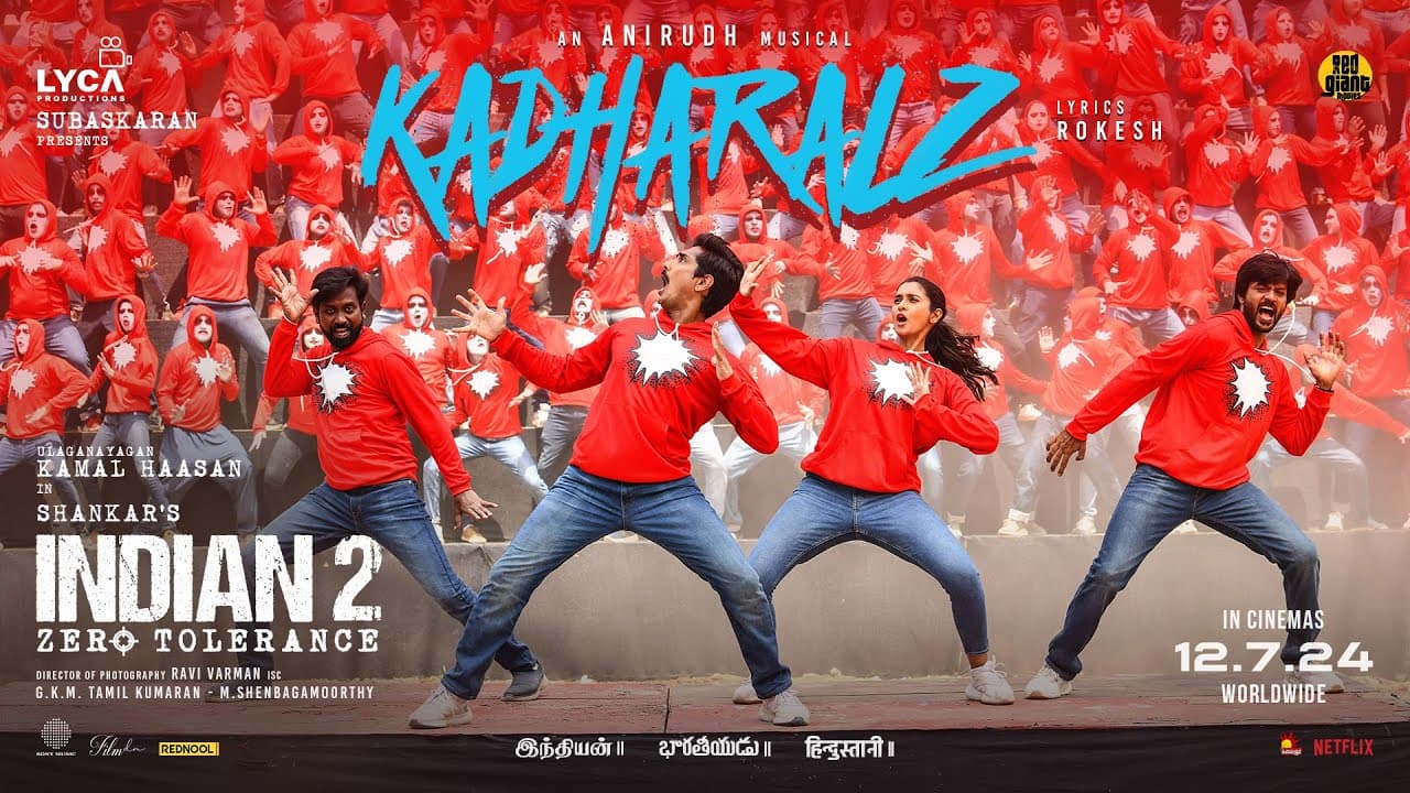 Indian 2 - Kadharalz Lyric Video | Kamal Haasan | Shankar | Anirudh | Subaskaran | Lyca