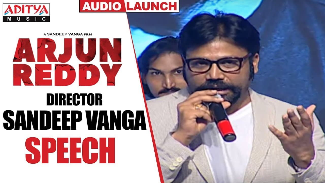 Director Sandeep Vanga Speech @ Arjun Reddy Audio Launch || Vijay Devarakonda || Shalini