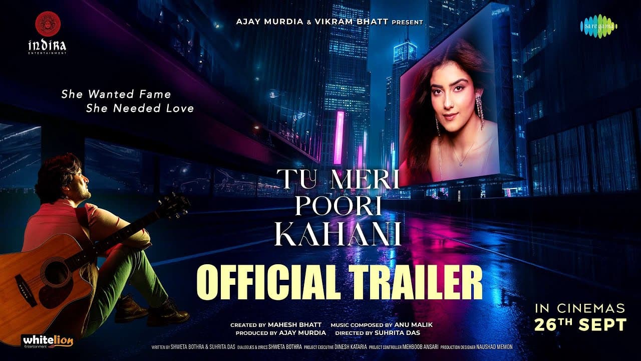 Tu Meri Poori Kahani Official Trailer | Mahesh Bhatt, Vikram B, Suhrita, Hirranya, Arhaan | 26 Sept