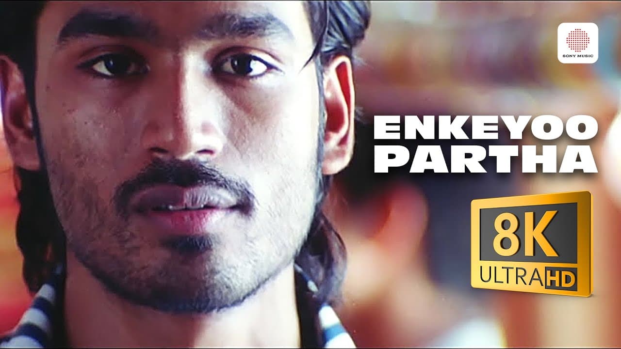Enkeyoo Partha 8K/4K Video Song | Yaaradi Nee Mohini | Dhanush | Yuvanshankar Raja