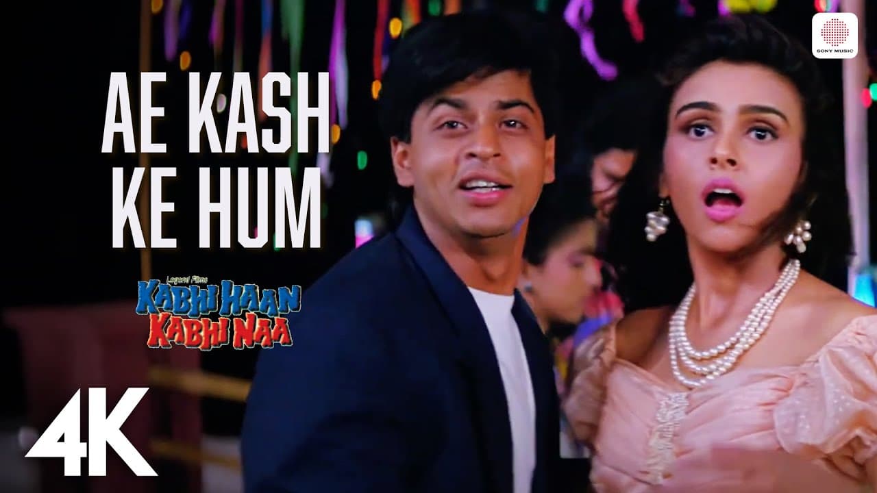 Ae Kash Ke Hum - 4K Video Song | Shah Rukh Khan, Suchitra | Kabhi Haan Kabhi Naa | Kumar Sanu