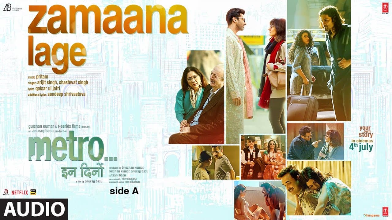 Metro…In Dino: Zamaana Lage (Audio) Anurag Basu | Pritam | Arijit Singh, Shashwat S | Bhushan Kumar