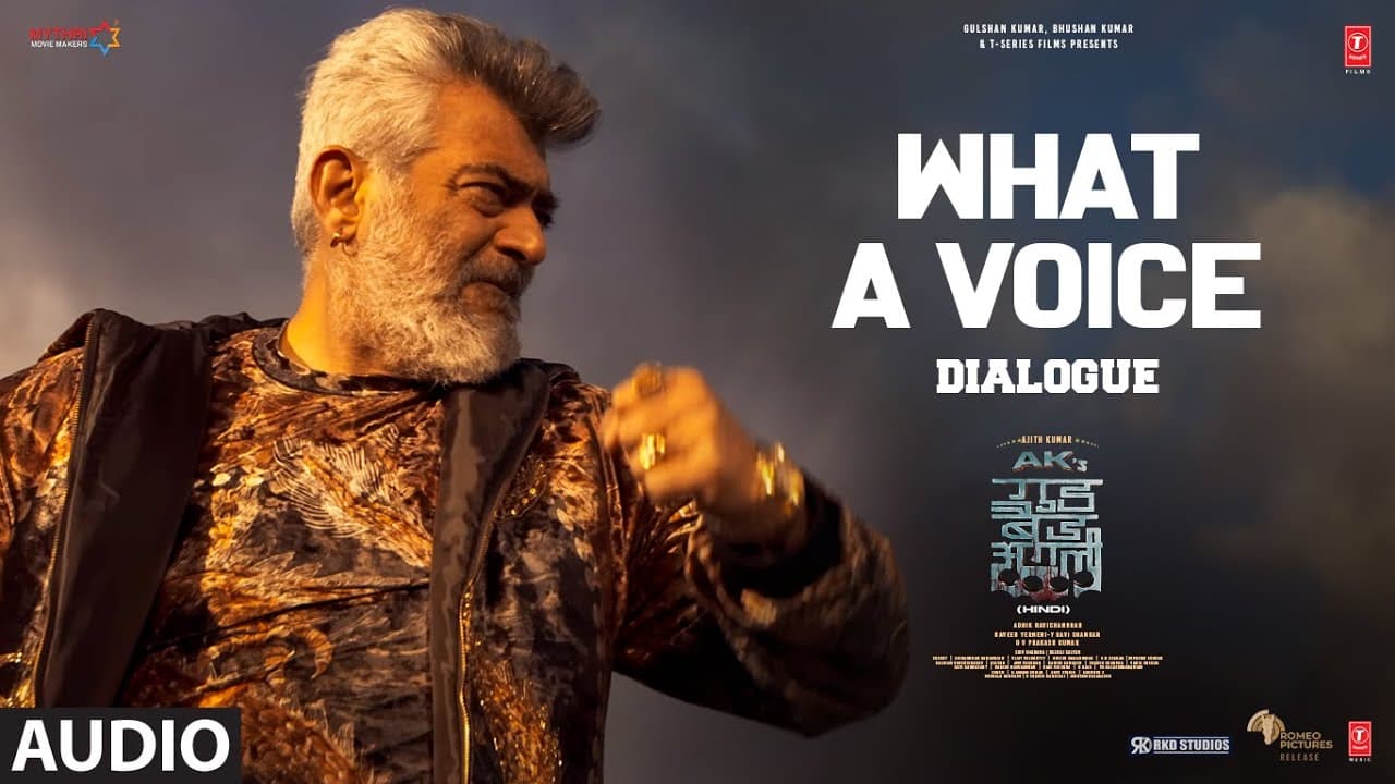 "What a Voice" | Ajith Kumar | Trisha Krishnan | Adhik Ravichandran | Good Bad Ugly Dialogue