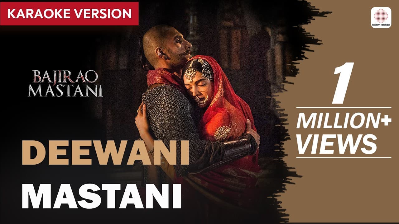 Deewani Mastani - Karaoke Version | Bajirao Mastani | Deepika Padukone | Shreya Ghoshal