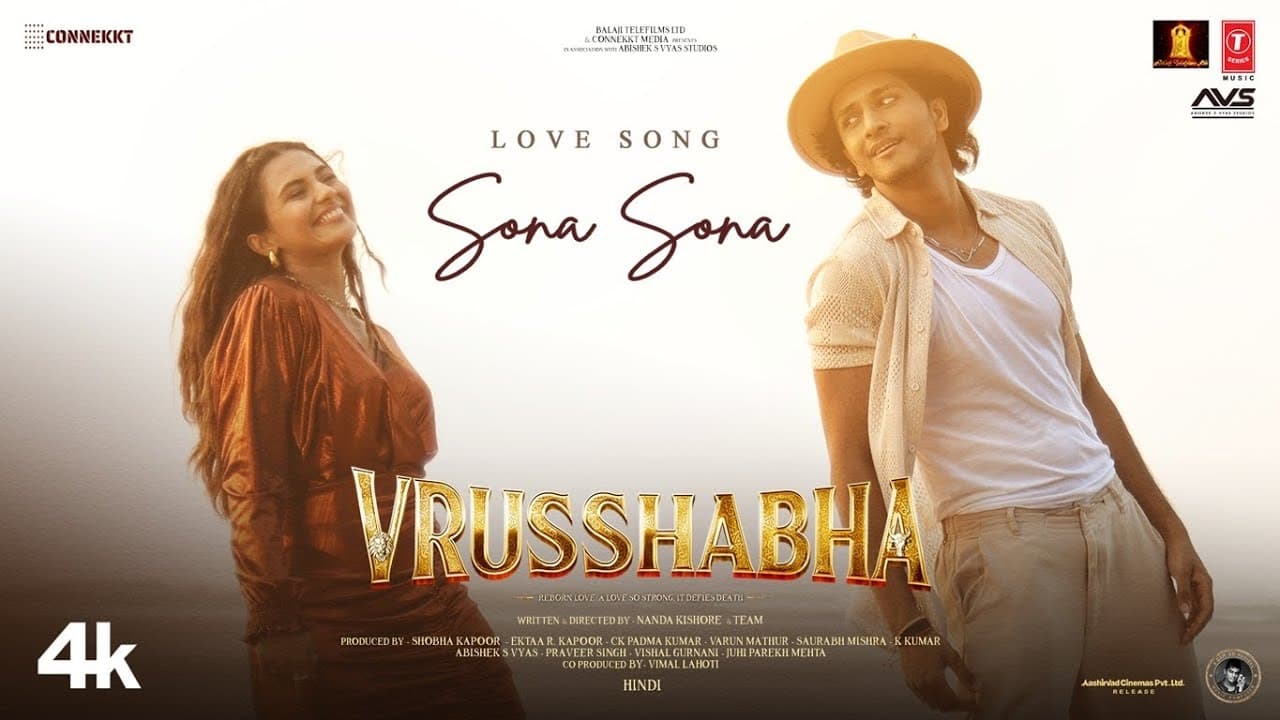 Love Song Sona Sona | Vrusshabha Love Song (Hindi)| Mohanlal | Nanda Kishore | Samarjit L | Nayan S