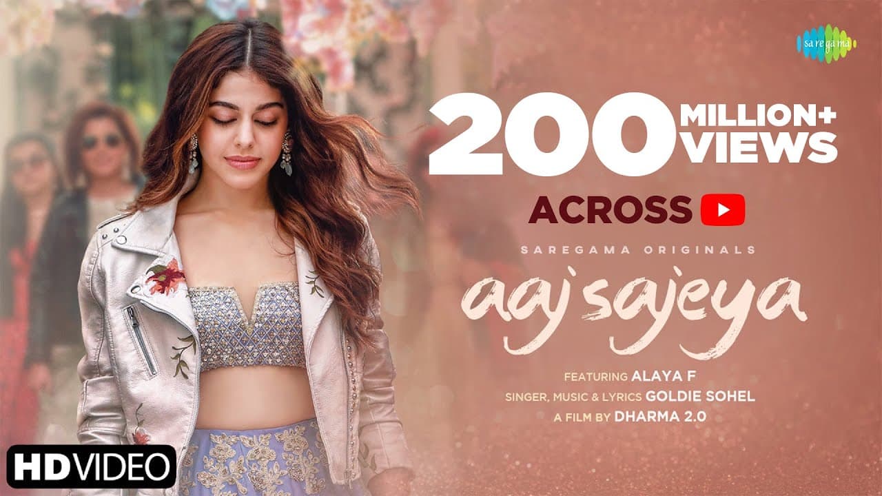 Aaj Sajeya | Alaya F | Goldie Sohel | Punit Malhotra | Official Video |#SneakerSong | Dharma 2.0