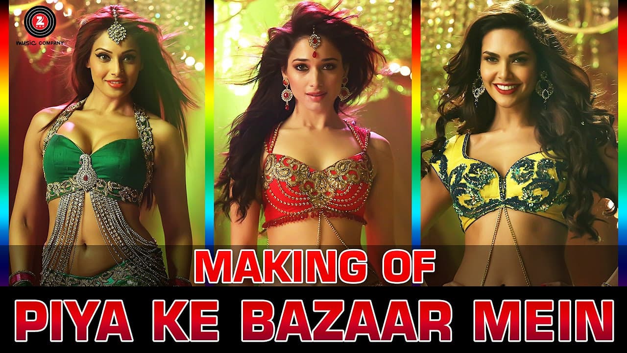Making Of Piya Ke Bazaar Mein | Humshakals | Saif, Ritiesh, Bipasha, Tamannah & Esha