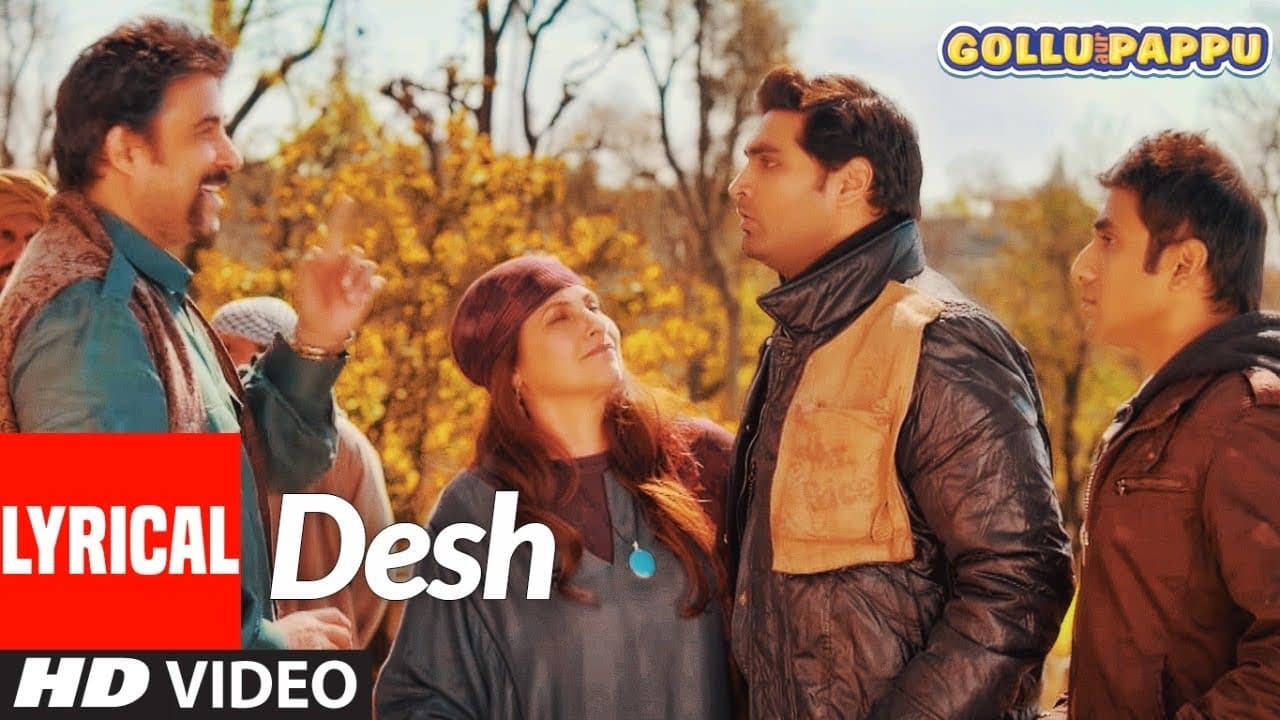 'Desh'  Lyrical | Gollu Aur Pappu | Vir Das, Kunaal Roy Kapur | Prashant Vadhyar | T-Series