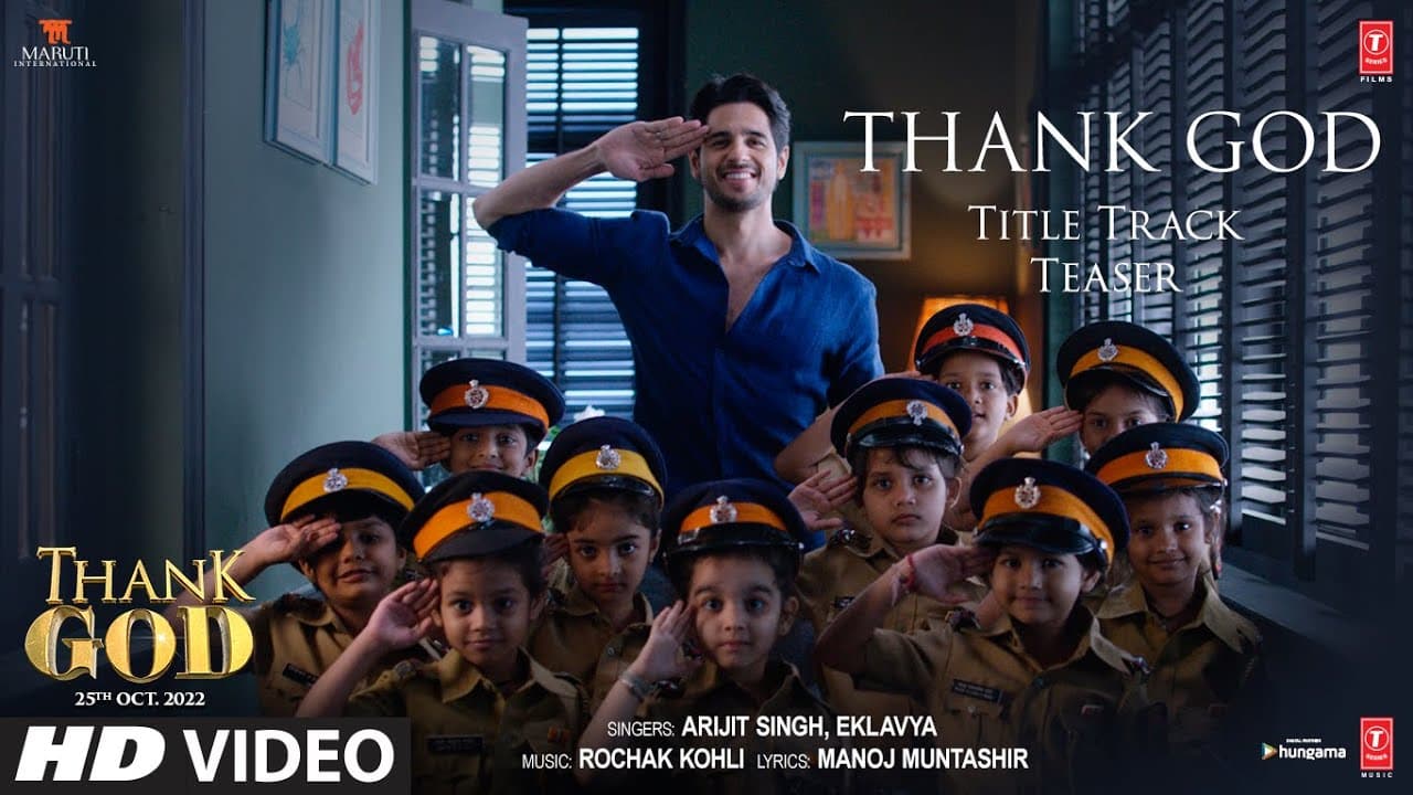 Thank God Title Track (Teaser) Sidharth M, Ajay D, Rakul | Arijit, Eklavya, Rochak, Manoj |Bhushan K
