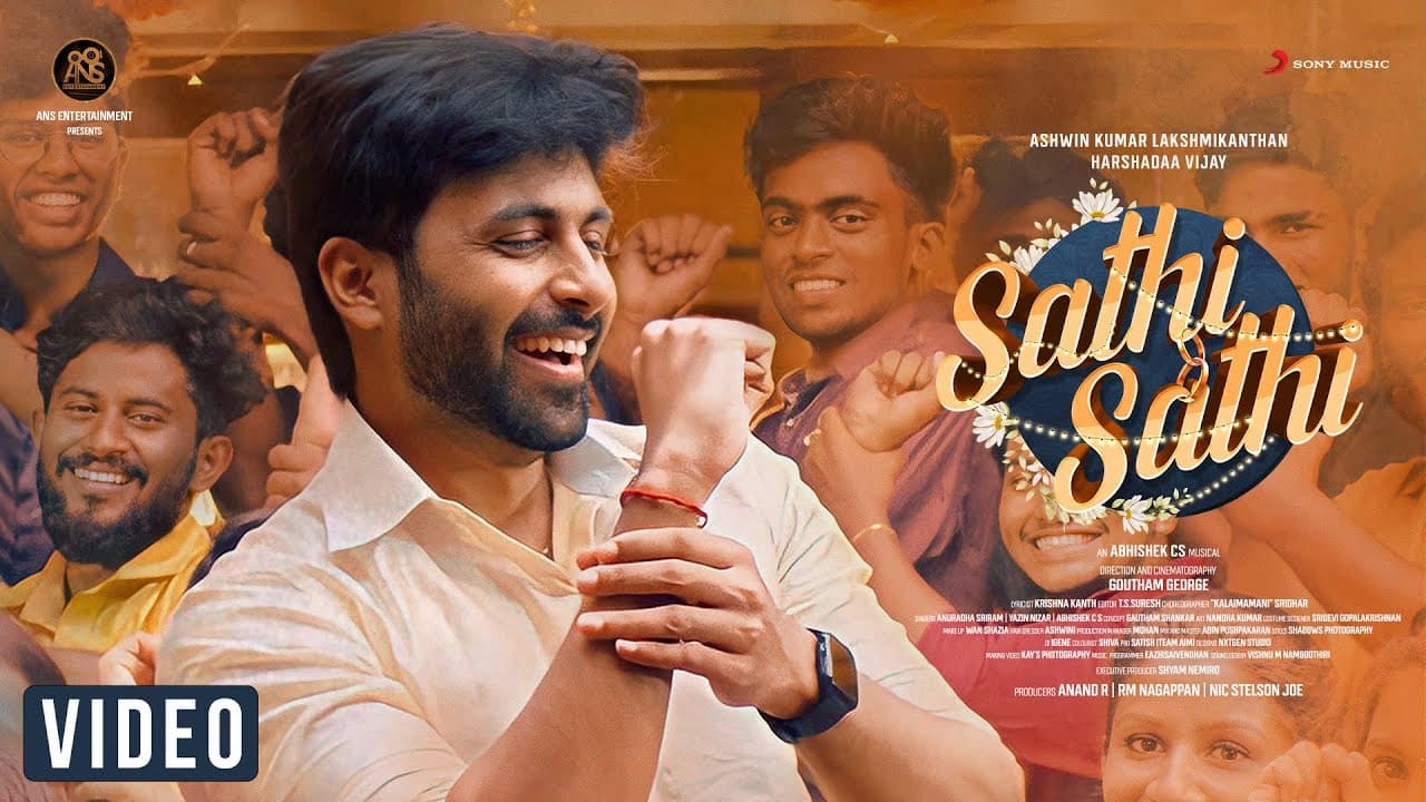 Sathi Sathi Music Video | Ashwin Kumar, Harshadaa Vijay | Abhishek CS | Goutham George | Sridhar