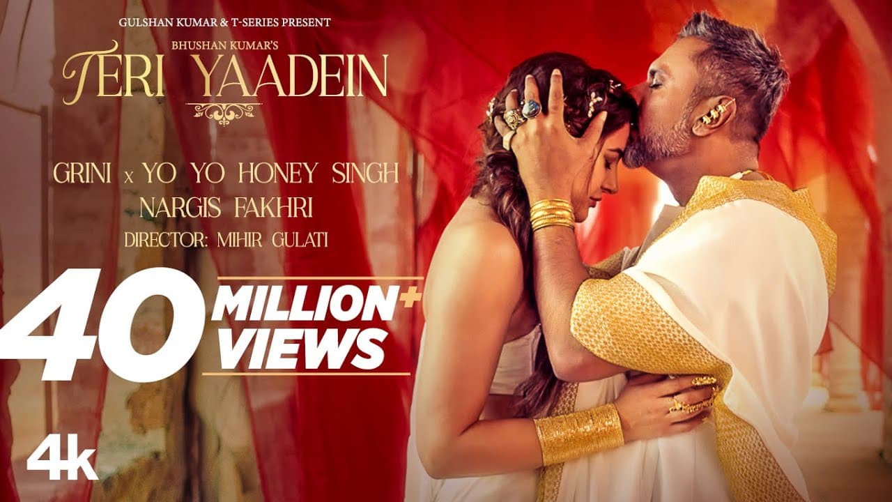 TERI YAADEIN (SONG): YO YO HONEY SINGH | GRINI | NARGIS FAKHRI | BHUSHAN KUMAR | GLORY