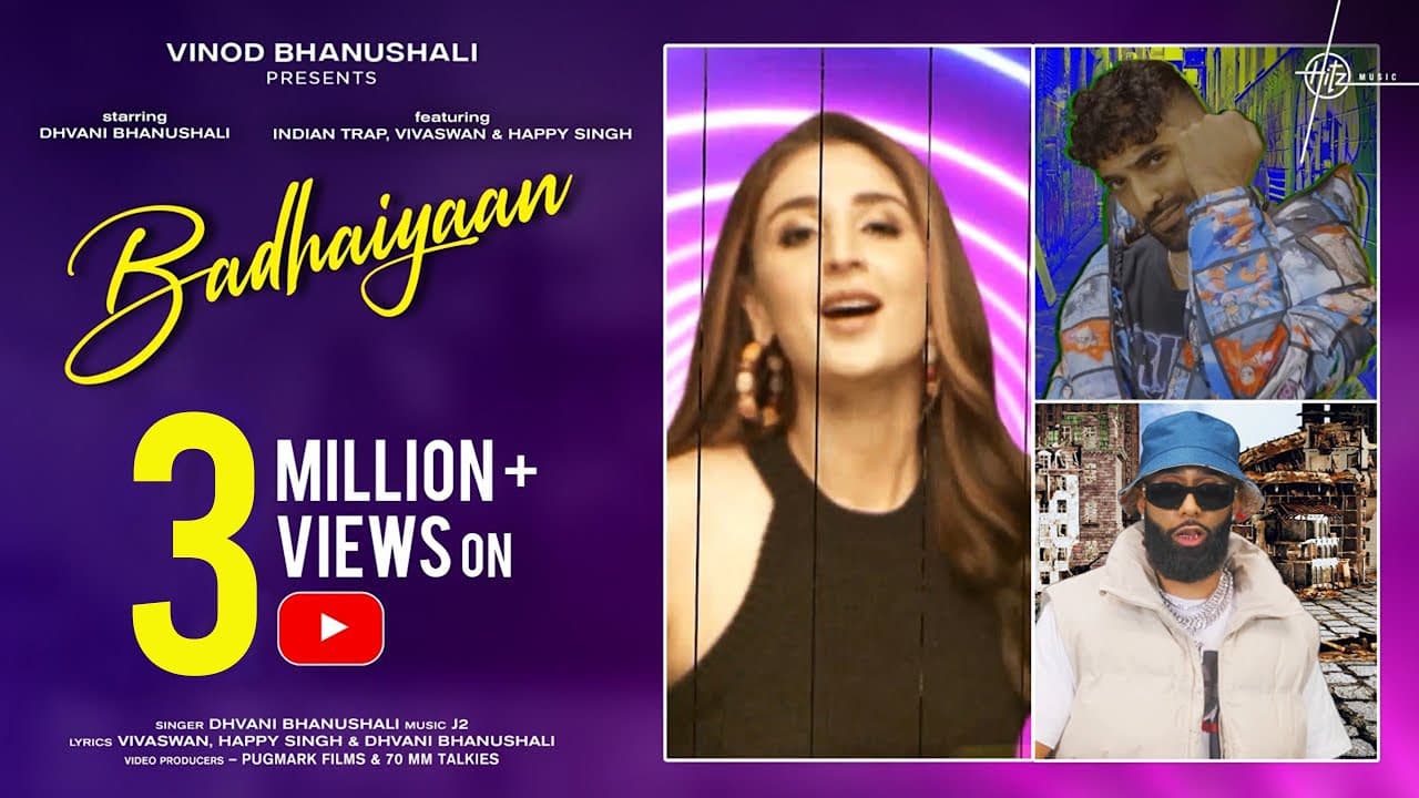 Badhaiyaan (Song) | Dhvani B, Happy S, VivaSwan, J2, Indian Trap | Ashtar S | Vinod B | Hitz Music
