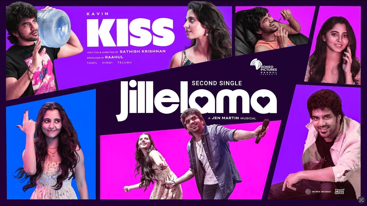 Jillelama Lyric Video | Kiss | Kavin | Preethi Asrani | Romeo Pictures | Jen Martin | Sathish