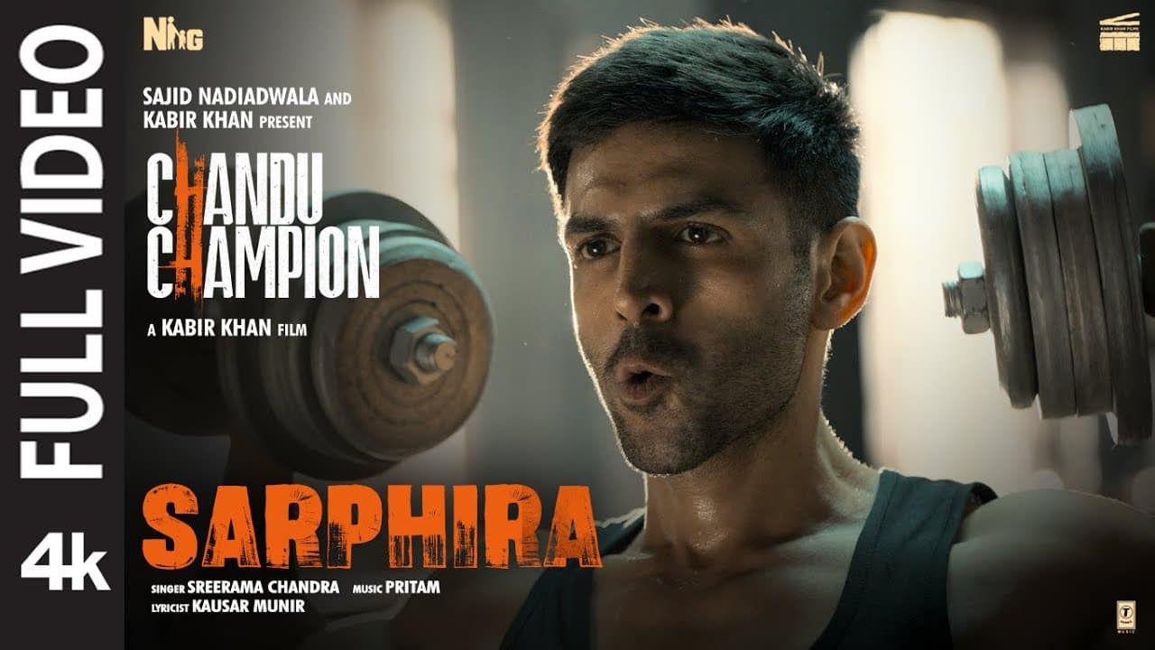 Chandu Champion: SARPHIRA (Full Video) | Kartik Aaryan | Pritam, Sreerama Chandra, Kausar Munir