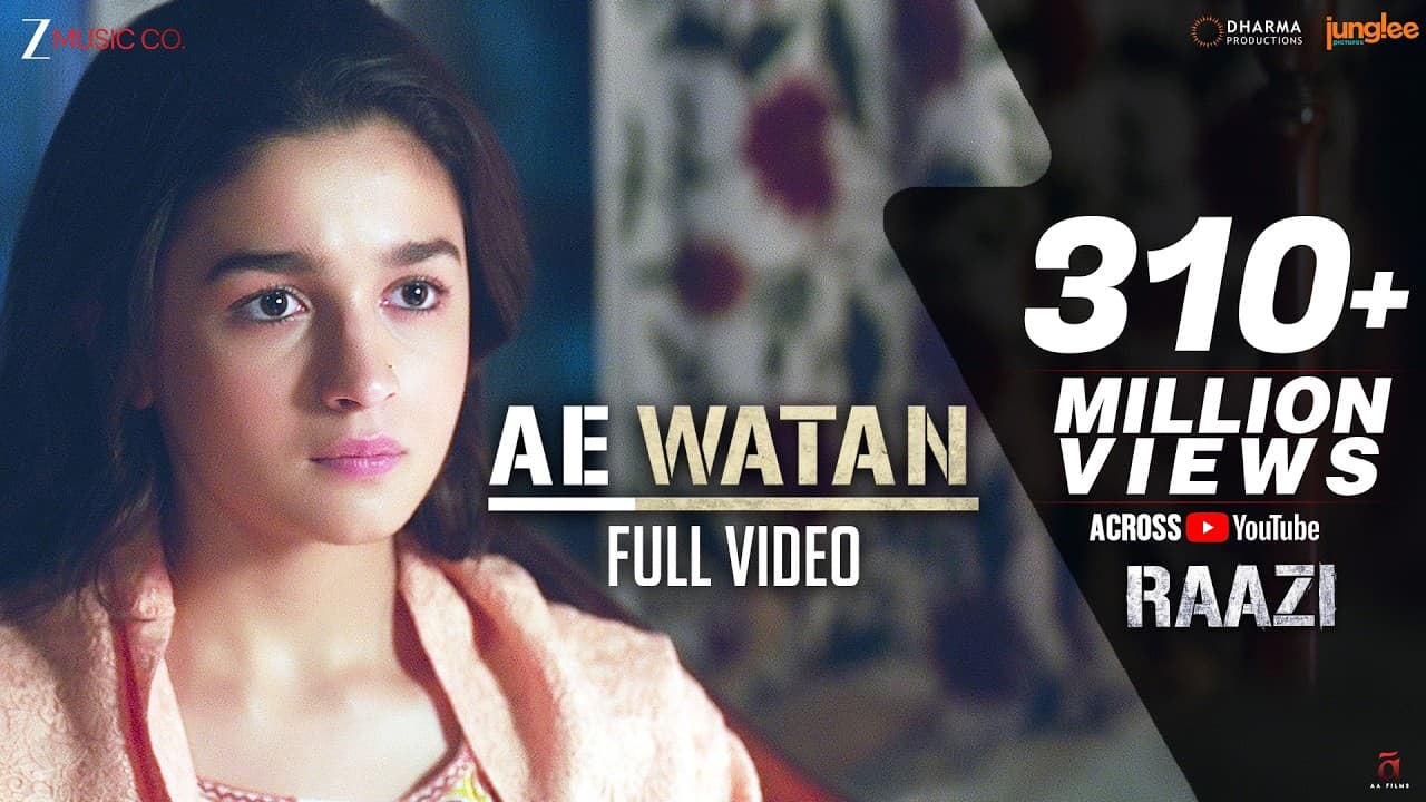 Ae Watan - Full Video | Raazi | Alia Bhatt | Sunidhi Chauhan | Shankar Ehsaan Loy | Gulzar