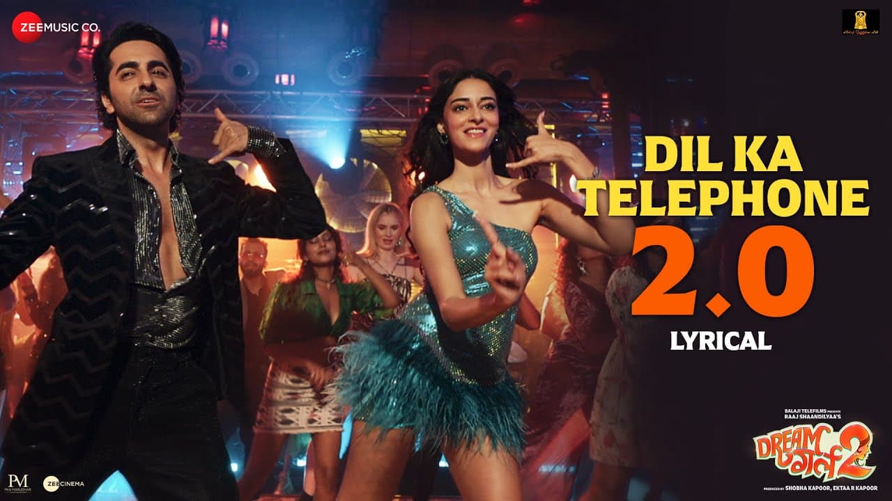 Dil Ka Telephone 2.0 | Dream Girl 2 | Ayushmann, Ananya | Meet Bros, Jonita, Jubin, Kumaar | Lyrical