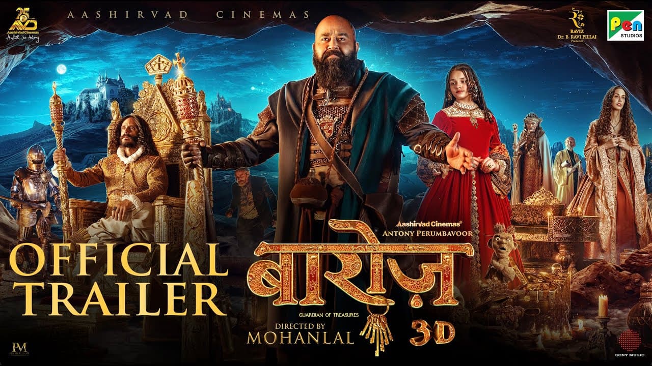 Barroz 3D - Guardian of Treasures (Hindi) | | A Virtual 3D Trailer | Mohanlal | Antony Perumbavoor