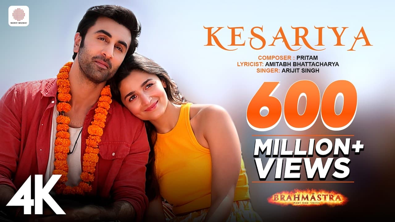 Kesariya - Brahmāstra | Ranbir Kapoor, Alia Bhatt | Pritam | Arijit Singh | Amitabh Bhattacharya| 4K