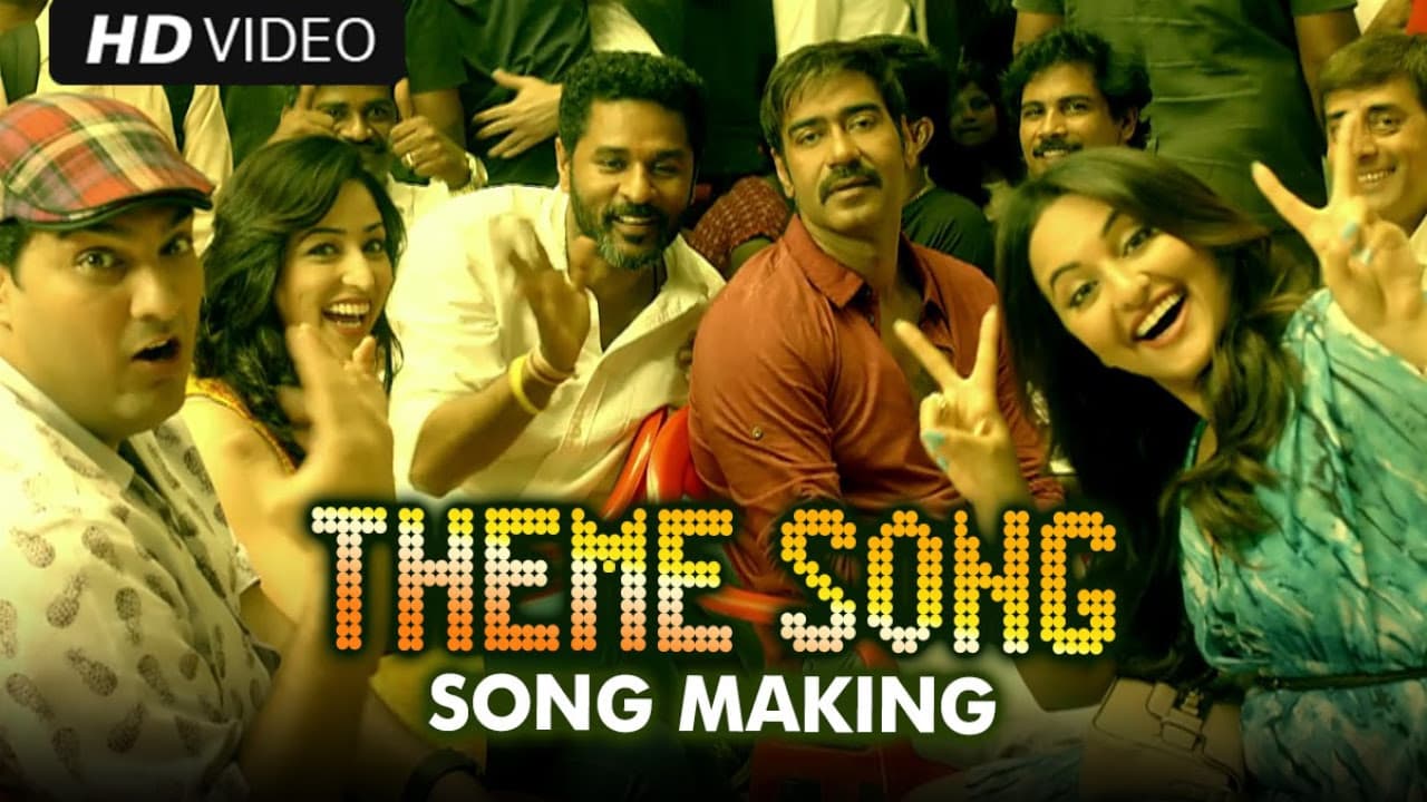 Making of (AJ Theme Song) | Action Jackson | Ajay Devgn, Prabhu Dheva & Sonakshi Sinha