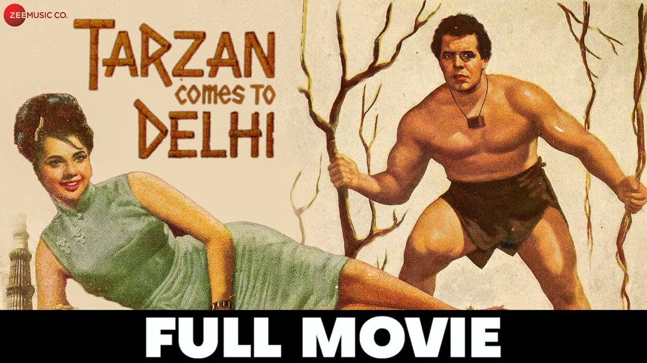 टारज़न देहली में Tarzan Comes To Delhi - Full Movie | Dara Singh, Mumtaz Askari | Kedar Kapoor