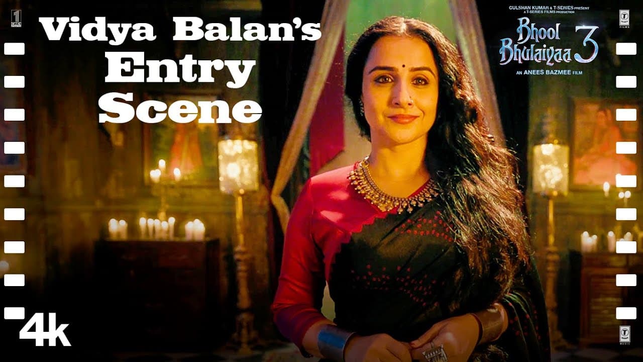 "Vidya Balan's Entry Scene" | Bhool Bhulaiyaa 3 | Kartik Aaryan, Vidya Balan, Madhuri Dixit, Triptii