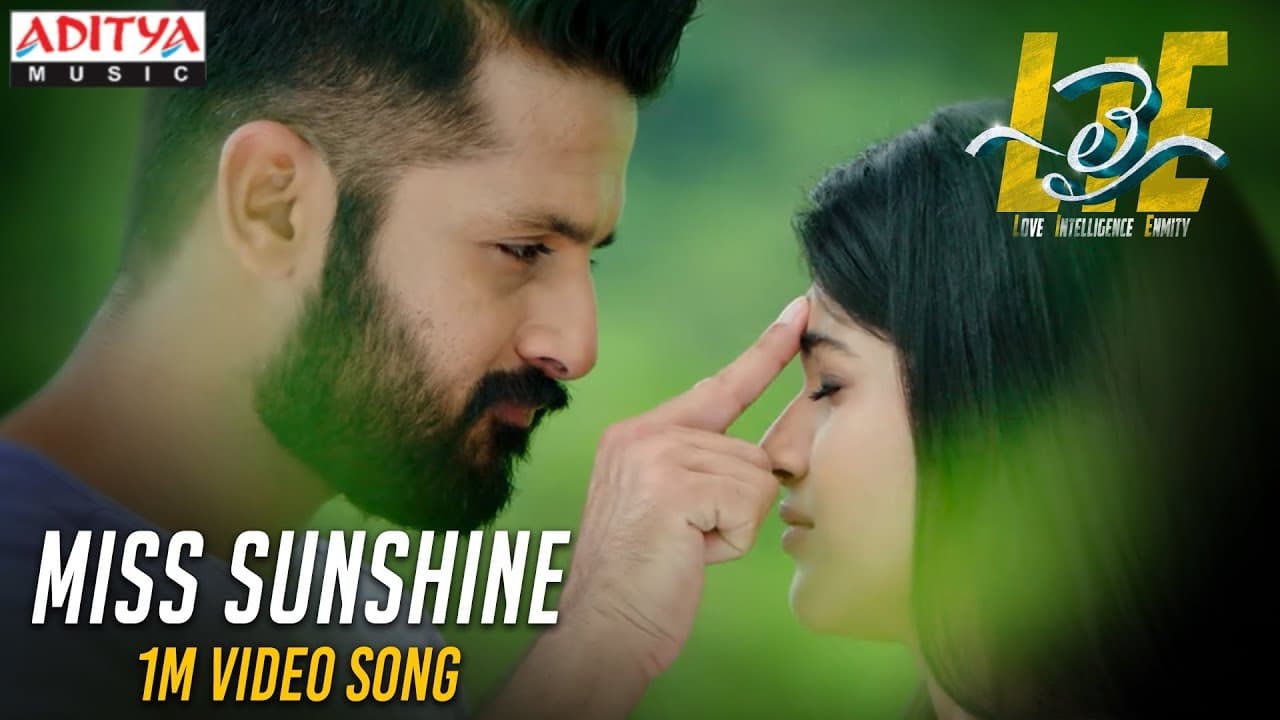 Miss Sunshine 1Min Video Song - #LIE Movie - Nithiin, Arjun, Megha Akash | Hanu Raghavapudi