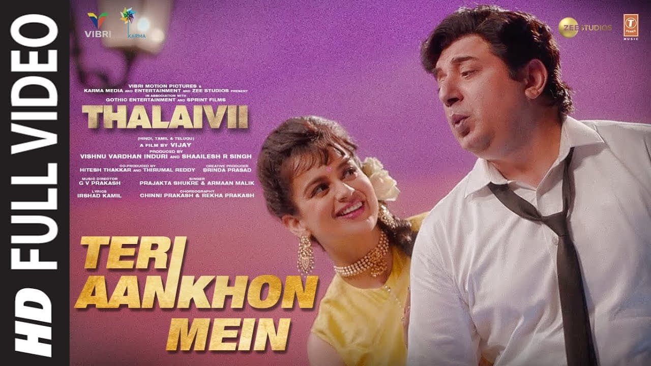 TERI AANKHON MEIN (Full Song)| THALAIVII | Kangana R |Armaan M, Prajakta S | G.V Prakash K, Irshad K